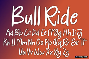 Related font Bull Ride