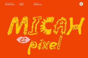 Related font CS Micah Pixel
