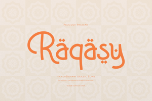 Related font Raqasy