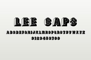 Related font LeeCaps