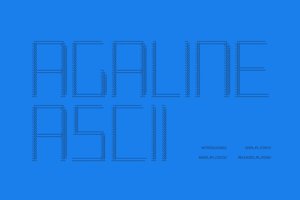 Related font Agaline Ascii