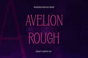 Related font Avelion Rough