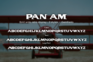 Related font Pan Am