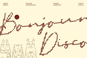 Related font CS Bonjour Disco