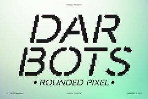 Related font Darbots Rounded Pixel