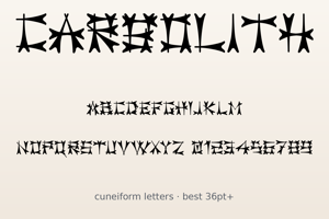 Related font Carbolith