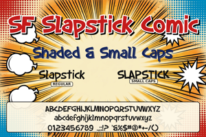Related font SF Slapstick Comic