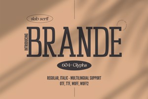 Related font BRANDE