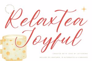 Related font Relaxtea Joyful VERSION
