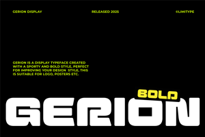 Gerion - Bold Font