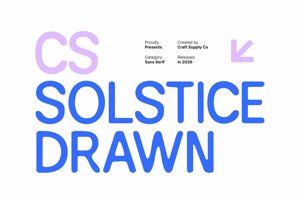 Related font CS Solstice Drawn