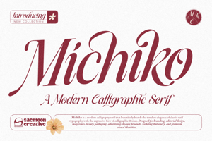 Related font Michiko