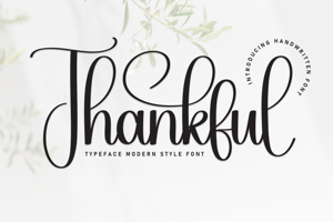 Related font Thankful