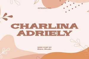 Related font Charlina Adriely