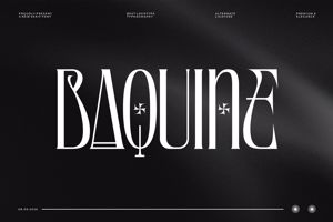 Related font Baquine