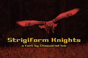 Related font Strigiform Knights