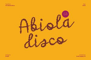 Related font CS Abiola Disco