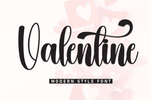 Related font Valentine
