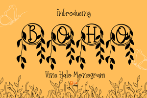 Related font Vine Halo Monogram