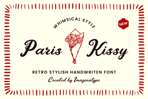 Related font Paris Kissy - Non Commercial Us