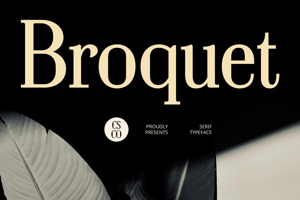 Related font Broquet