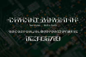Related font Circuit Bored NF
