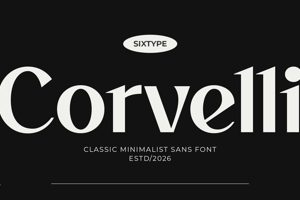 Related font Corvelli -