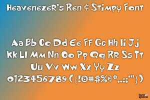 Heavenezer's Ren & Stimpy Font