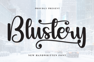 Related font Blustery