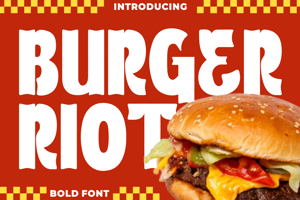 Related font Burger Riot