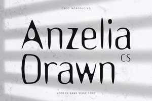 Related font CS Anzelia Drawn