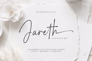 Related font Jareth Signature