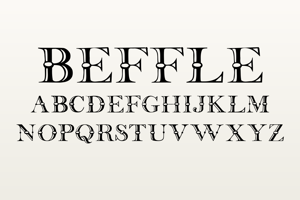 Related font Beffle