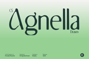 Related font CS Agnella Drawn