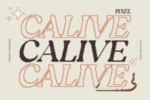 Related font Calive Pixel