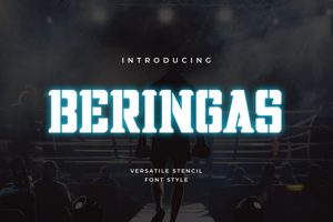 Related font Beringas Block Military Stencil