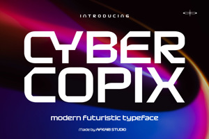 Related font Cyber Copix
