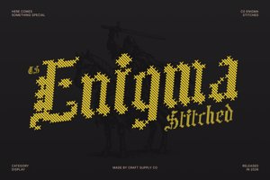 Related font CS Enigma Stitched