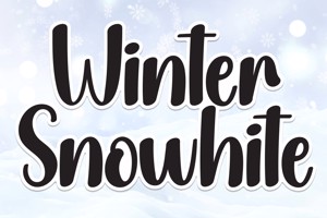 Related font Winter Snowhite
