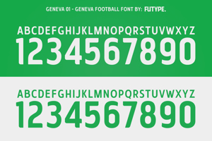 Geneva Football Typeface