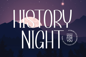Related font History Night