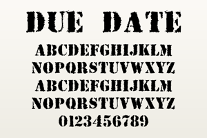 Related font Due Date