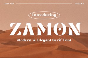 Related font Zamon