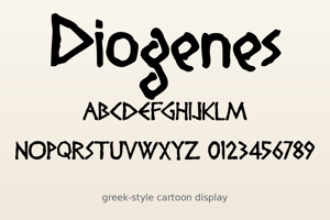 Related font Diogenes