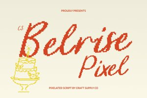 Related font CS Belrise Pixel