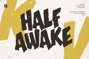 Related font Half Awake