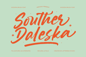 Related font Souther Daleska VERSION
