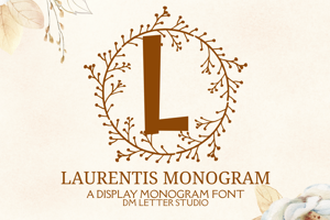 Related font Laurentis Monogram