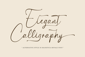 Related font Majestica Royale