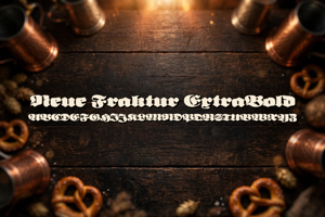 Related font Neue Fraktur ExtraBold